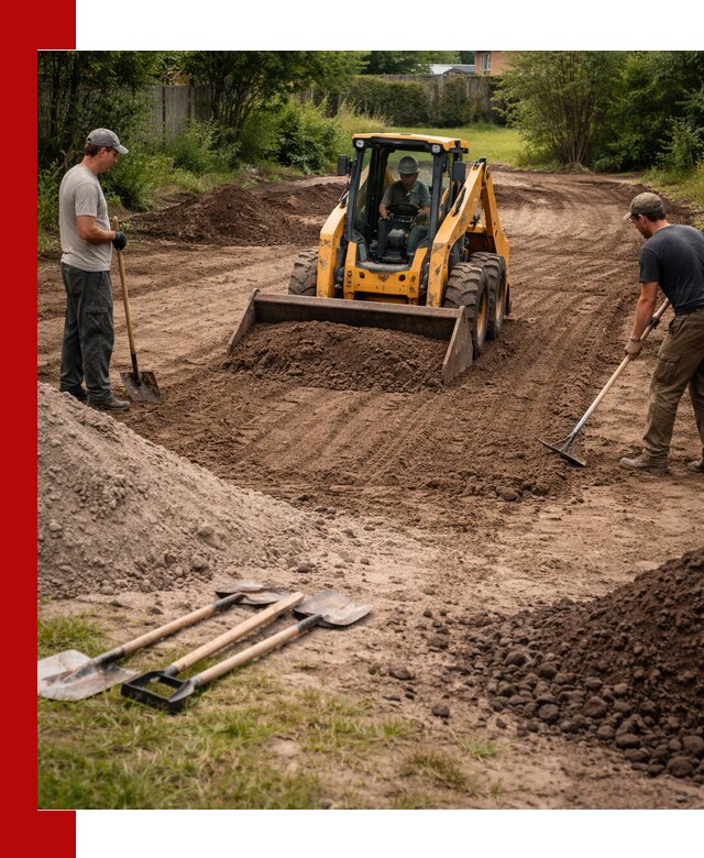 Планировка участка грунтом с вывозом и доставкой в Иркутске