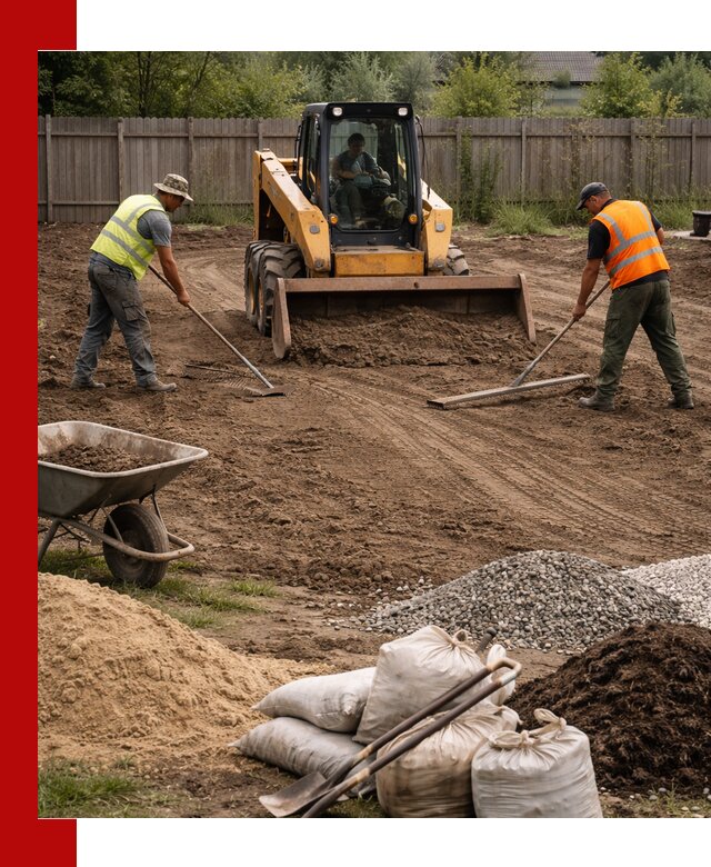 Выравнивание участка под строительство и благоустройство в Иркутске