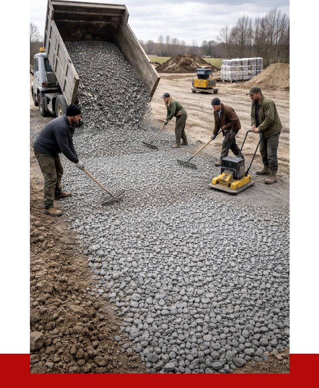 Устройство щебеночной подушки в Иркутске от 4689 р. ПРОНЕРУДРкт